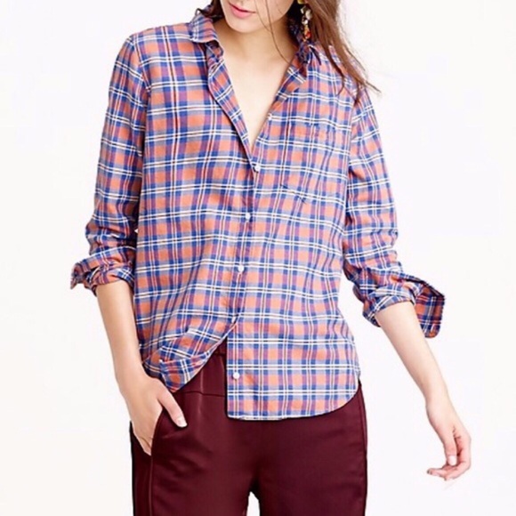J.Crew Plaid Boy Shirt - Picture 1 of 7